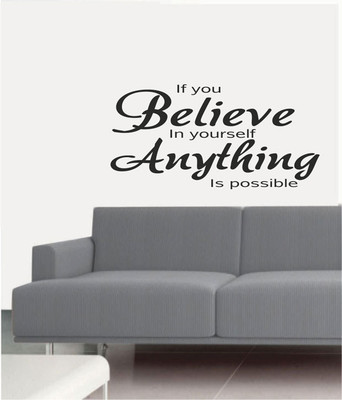 50% OFF on Ritzy Anything Is Possible Living Room Wall Quotes Wall Decal Sticker