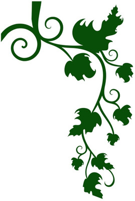 Chipakk Dropping Leaves 2 - Dark Green Wall Decal Medium Pigmented Polyvinyl Films Imported Sticker