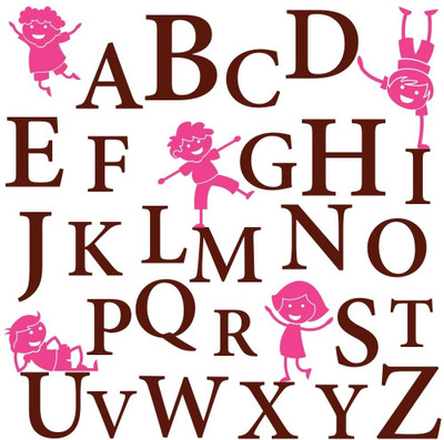 Chipakk ABC Educational 02 Decal Pigmented Polyvinyl Sticker
