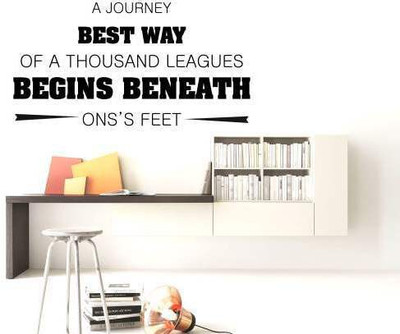 40% OFF on Hoopoe Decor A journey Wall Sticker Pack of 1