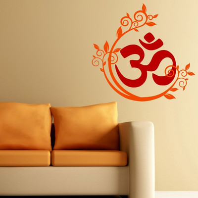Chipakk Om Red Orange Decal Pigmented Polyvinyl Sticker