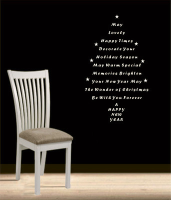 50% OFF on Ritzy Xmas & New Year Wishes Wall Quotes Wall Decal Sticker