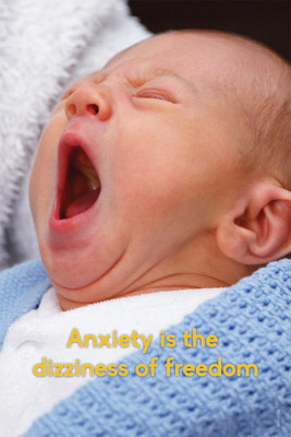 16% OFF on Anxiety Is Dizziness Of Freedom Poster Paper Print
