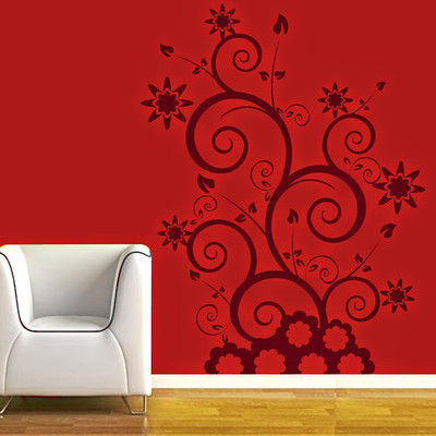 50% OFF on DeStudio DeStudio Floral Swirls Two Wall Stickers Size GIANT WALL STICKER Sticker