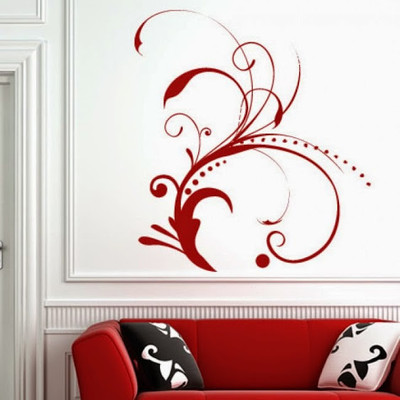 50% OFF on DeStudio Rushes Grass Floral Corner Embellishment Size Giant Wall Sticker