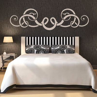 50% OFF on DeStudio Floral Swirl Heading Embellishments Size Mega Wall Sticker