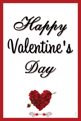 16% OFF on Poster - Happy Valentines Day with Red Heart Paper Print 16% OFF on Poster - Happy Valentines Day with Red Heart Paper Print