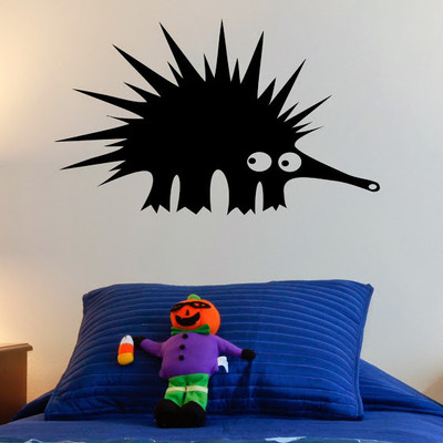 50% OFF on DeStudio Silhouette Hedgehog Color Black Size 150 X 60 Cms Wall Sticker