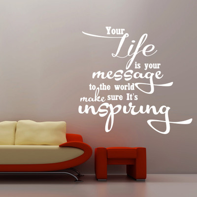 40% OFF on Creative Width Decor Life Is Your Message Vinyl Sticker Sticker Pack of 1