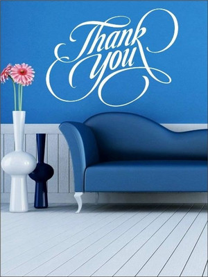 82% OFF on Wall1ders Thank You PVC Vinyl Sticker Sticker Pack of 1