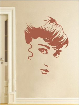 82% OFF on Wall1ders Audrey Hepburn Sketch PVC Vinyl Sticker Sticker Pack of 1