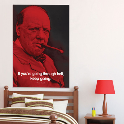 50% OFF on Posterboy Winston Churchill Peel and Stick Wall Decal Vinyl Sticker Pack of 1