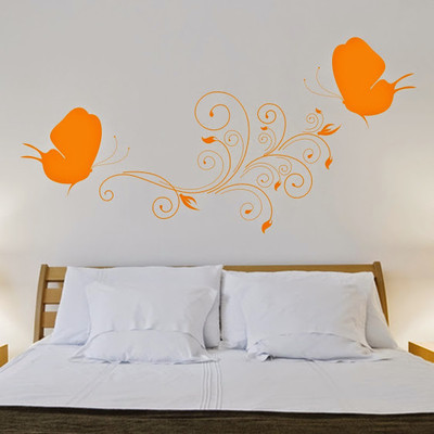 50% OFF on DeStudio Butterflies Pattern Decal Home Wall Sticker Sticker