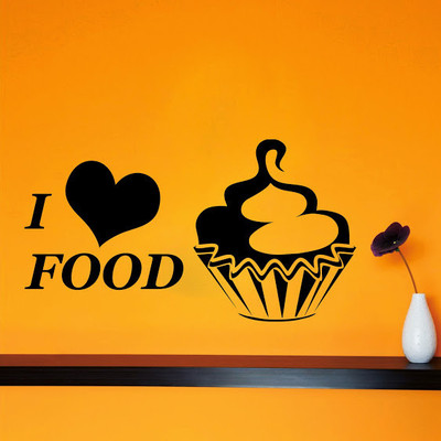 50% OFF on DeStudio DeStudio I Love Food Wall Stickers Size SUPER WALL STICKER Sticker