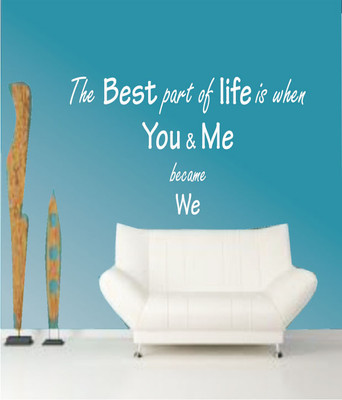 50% OFF on Ritzy You & Me Living Room Wall Quotes Wall Decal Sticker