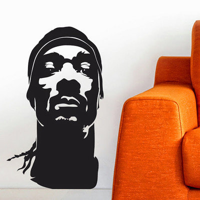 50% OFF on DeStudio Snoop Dogg Silouette Hip Hop Rap Decal Wall Sticker Sticker