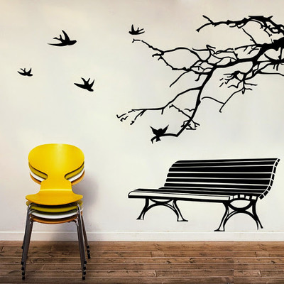 87% OFF on DeStudio Bench And Branch Size Tiny Wall Sticker