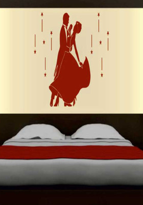 51% OFF on Ritzy Couples Bed Room Wall Decal Sticker