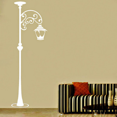 87% OFF on DeStudio Lamp Post Two Size Tiny Wall Sticker
