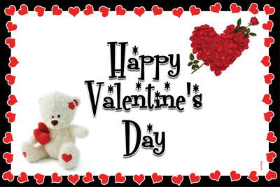 16% OFF on Red Heart Teddy For Your Love Paper Print