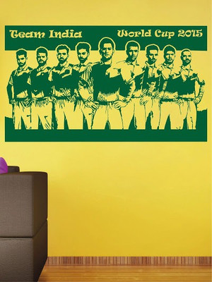 80% OFF on Wall1ders Team India PVC Vinyl Sticker Sticker Pack of 1