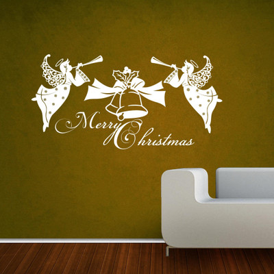 30% OFF on Creative Width Decor Angels Wishing Christmas Vinyl Sticker Sticker Pack of 1