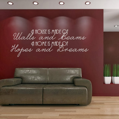 76% OFF on DeStudio DeStudio A House Is Made Of Walls Wall Stickers Size LARGE WALL STICKER Sticker