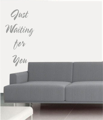 50% OFF on Ritzy Waiting For You Living Room Wall Quotes Wall Decal Sticker
