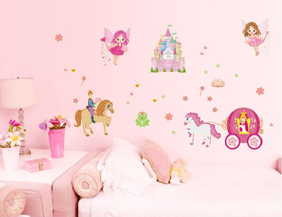 82% OFF on Uberlyfe Glow In The Dark Life Of A Princess With Castle, Chariot And Angels Home Decor Vinyl Sticker 82% OFF on Uberlyfe Glow In The Dark Life Of A Princess With Castle, Chariot And Angels Home Decor Vinyl Sticker