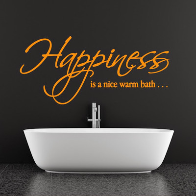 50% OFF on DeStudio Happy Happiness Interior Ss Two Color Orange Size 135 X 60 Cms Wall Sticker