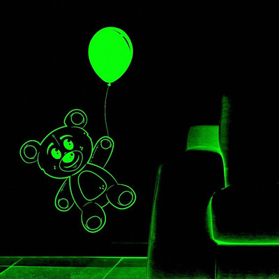 50% OFF on DeStudio Teddy Bear Glow In Dark Wall Sticker