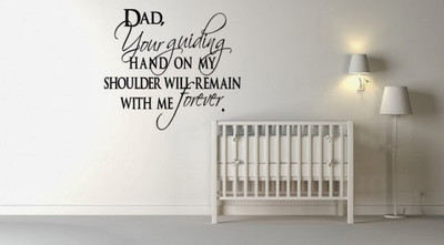 50% OFF on DeStudio DeStudio Dad Your Guiding Hand One Wall Stickers Size MEGA WALL STICKER Sticker