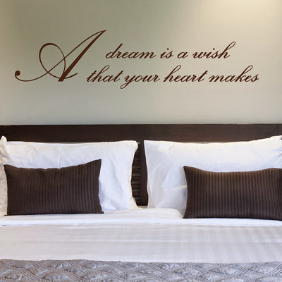 50% OFF on DeStudio Dream Quote Wish Inspiration Decal Wall Sticker Sticker