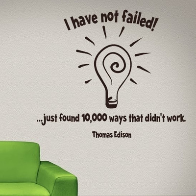 50% OFF on DeStudio DeStudio I Have Not Failed Wall Stickers Size GIANT WALL STICKER Sticker