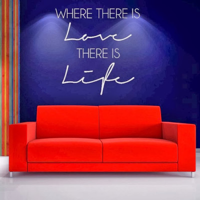 80% OFF on DeStudio DeStudio Where There Is Love Wall Stickers Size LARGE WALL STICKER Sticker