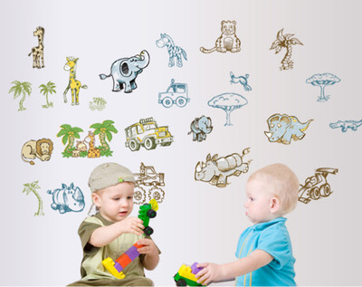 76% OFF on Uberlyfe Wild Safari with Animals Vinyl Sticker Pack of 1 76% OFF on Uberlyfe Wild Safari with Animals Vinyl Sticker Pack of 1