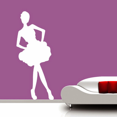 87% OFF on DeStudio Dancing Girl One Size Tiny Wall Sticker