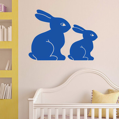 50% OFF on DeStudio Bunny Bunnies Rabbits Cute Animal Decal2 Wall Sticker Sticker
