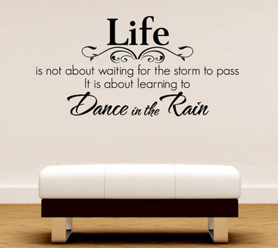 72% OFF on Uberlyfe Inspirational Dance In The Rain Quotation Pigmented Polyvinyl Films Imported Sticker Pack of 1 72% OFF on Uberlyfe Inspirational Dance In The Rain Quotation Pigmented Polyvinyl Films Imported Sticker Pack of 1