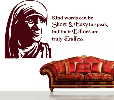 30% OFF on Creative Width Decor Mother Teresa Vinyl Sticker Sticker Pack of 1
