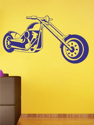 80% OFF on Wall1ders Chopper Bike PVC Vinyl Sticker Sticker Pack of 1