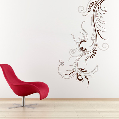 85% OFF on D��cor Kafe Decal Style Branch Wall Art Large Size-23*40 Inch Wall Sticker Sticker Pack of 1