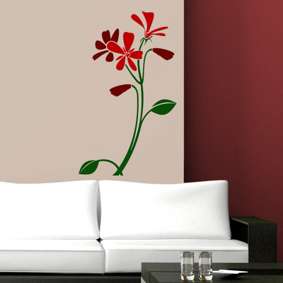 Chipakk Bunch of flowers 1- Red Wall Decal Medium Pigmented Polyvinyl Films Imported Sticker Chipakk Bunch of flowers 1- Red Wall Decal Medium Pigmented Polyvinyl Films Imported Sticker