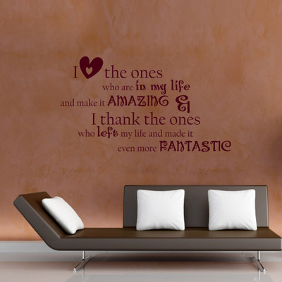 40% OFF on Creative Width Decor I Love The Ones Vinyl Sticker Sticker Pack of 1