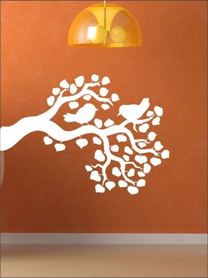 80% OFF on Wall1ders Birds On Branch Silhouette PVC Vinyl Sticker Sticker Pack of 1