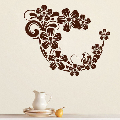 84% OFF on D��cor Kafe Decal Style Swirl Flowers Wall Art Large Size-26*21 Inch Wall Sticker Sticker Pack of 1 84% OFF on D��cor Kafe Decal Style Swirl Flowers Wall Art Large Size-26*21 Inch Wall Sticker Sticker Pack of 1