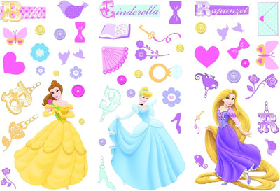 40% OFF on Decofun Princess Small - 70039 Wall Sticker