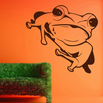 81% OFF on D��cor Kafe Decal Style Frog Wall Art Large Size-23*22 Inch Wall Sticker Sticker Pack of 1