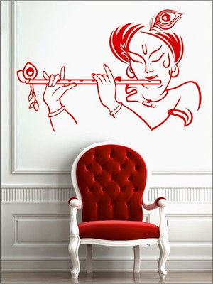 Wall1ders Your Krishna PVC Vinyl Sticker Sticker Pack of 1