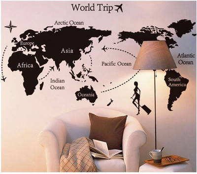 42% OFF on WOW Interiors World Trip PVC Sticker Pack of 1 42% OFF on WOW Interiors World Trip PVC Sticker Pack of 1